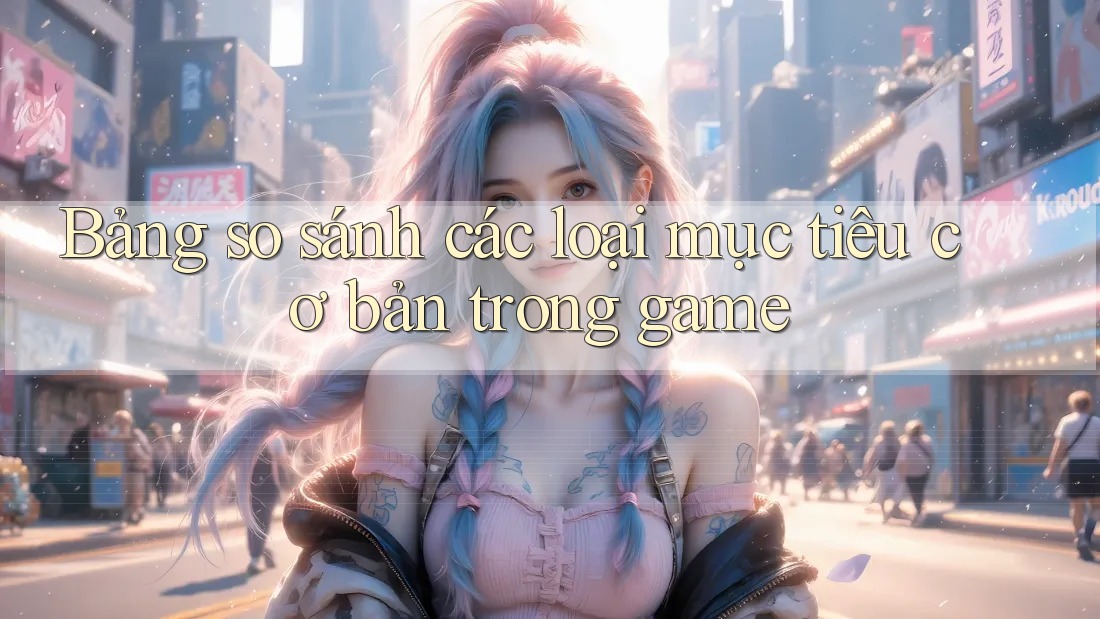 Bảng so sánh các loại mục tiêu cơ bản trong game
