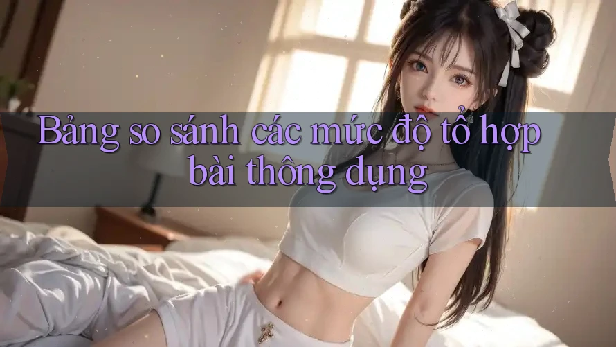 Bảng so sánh các mức độ tổ hợp bài thông dụng