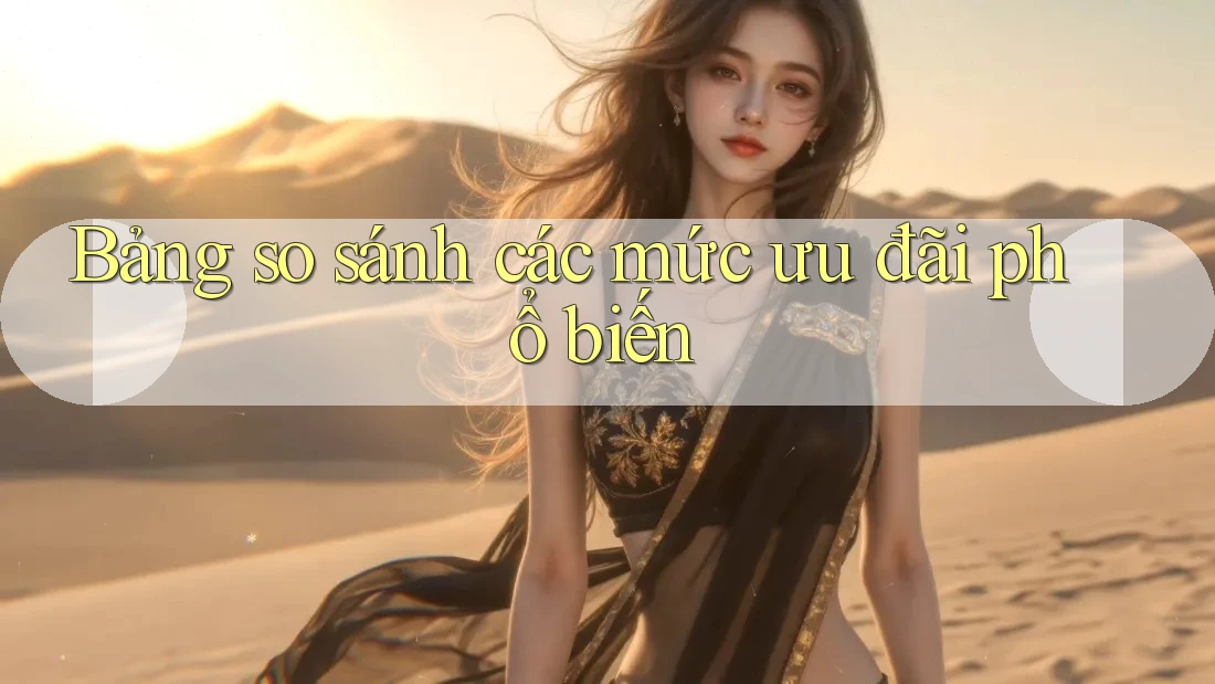 Bảng so sánh các mức ưu đãi phổ biến