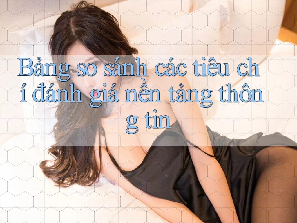 Bảng so sánh các tiêu chí đánh giá nền tảng thông tin