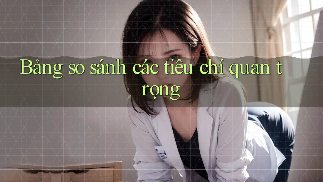 Bảng so sánh các tiêu chí quan trọng Bảng so sánh các tiêu chí quan trọng