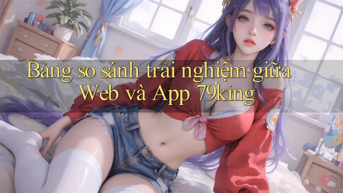 Bảng so sánh trải nghiệm giữa Web và App 79king
