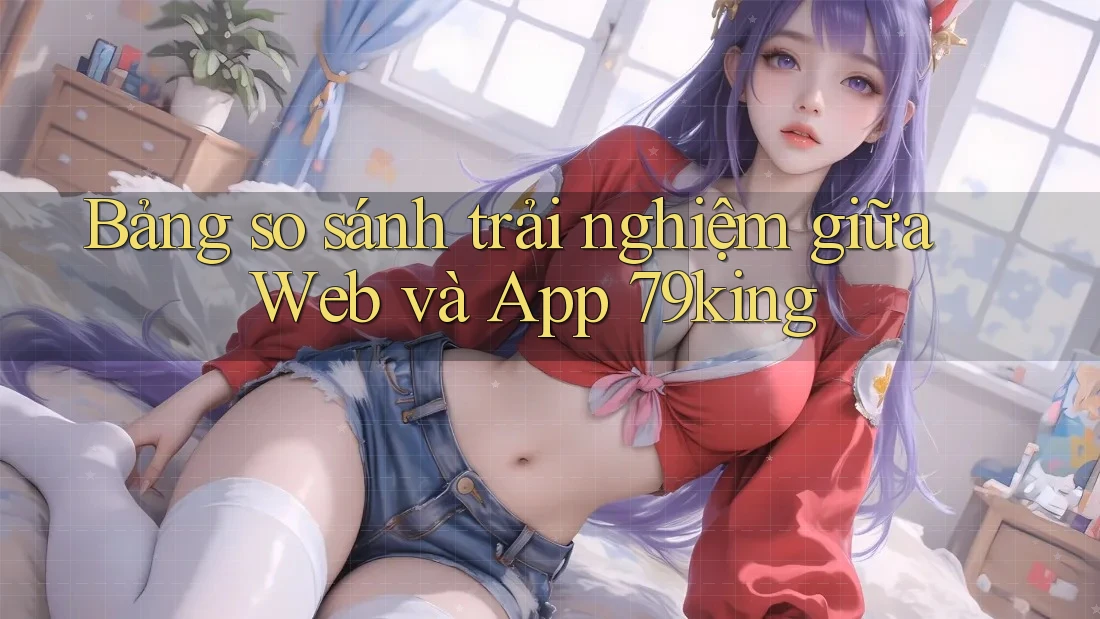 Bảng so sánh trải nghiệm giữa Web và App 79king