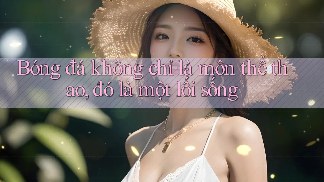 Bóng đá không chỉ là môn thể thao, đó là một lối sống Bóng đá không chỉ là môn thể thao, đó là một lối sống