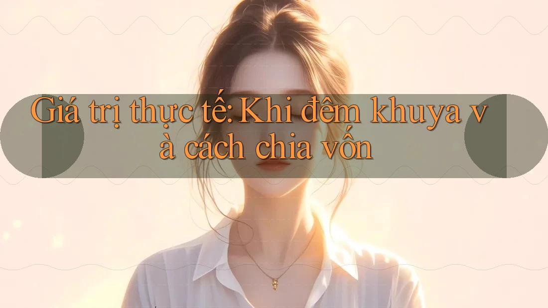Giá trị thực tế: Khi đêm khuya và cách chia vốn