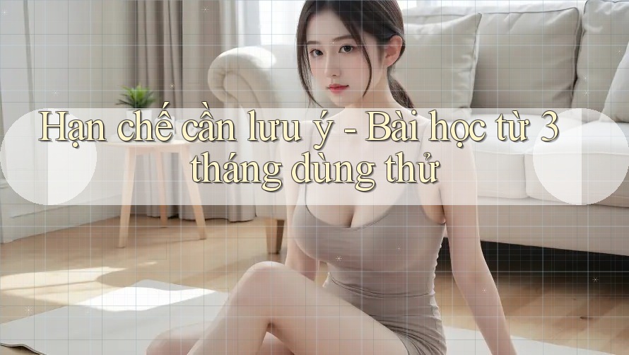 Hạn chế cần lưu ý - Bài học từ 3 tháng dùng thử