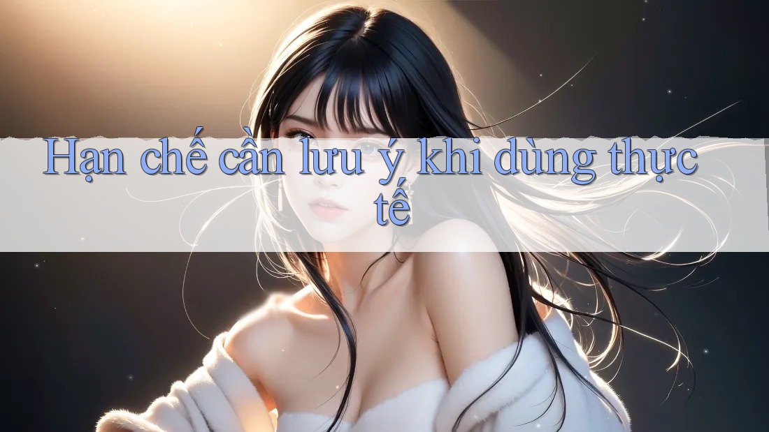 Hạn chế cần lưu ý khi dùng thực tế