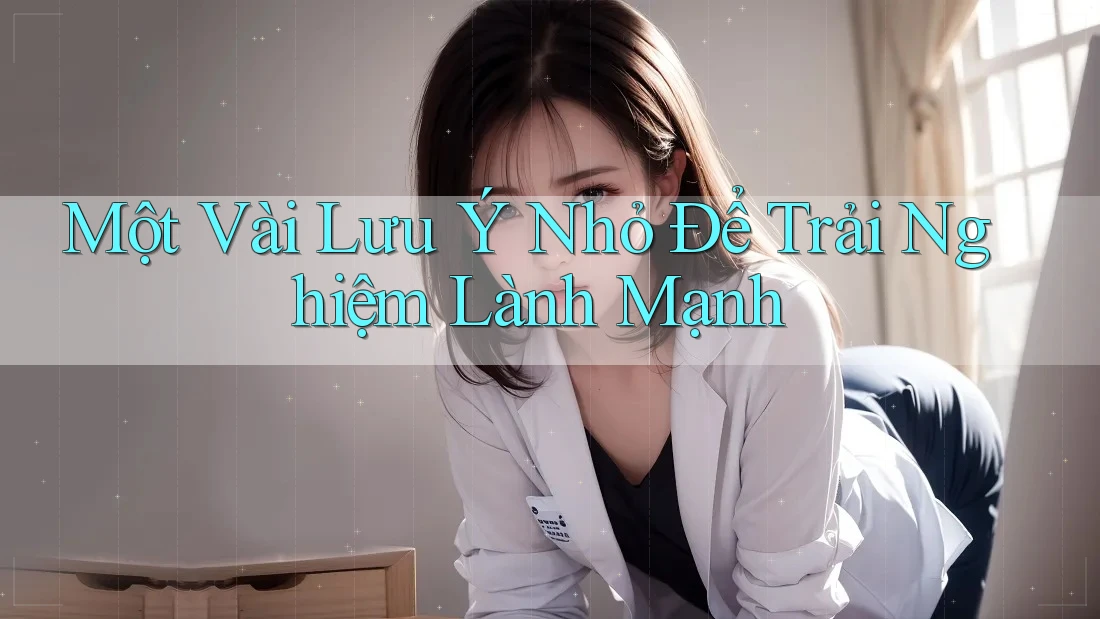 Một Vài Lưu Ý Nhỏ Để Trải Nghiệm Lành Mạnh