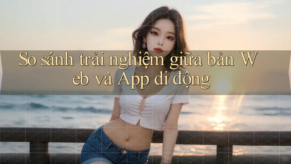 So sánh trải nghiệm giữa bản Web và App di động