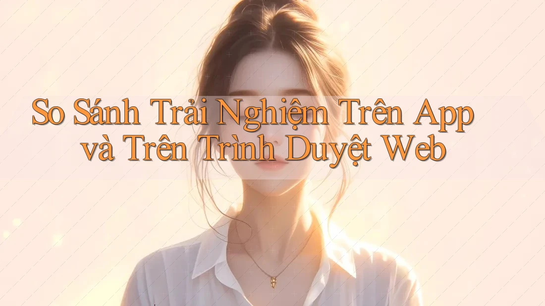 So sánh trải nghiệm trên App và trên Trình duyệt Web