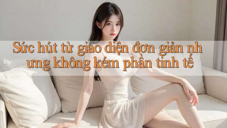 Sức hút từ giao diện đơn giản nhưng không kém phần tinh tế